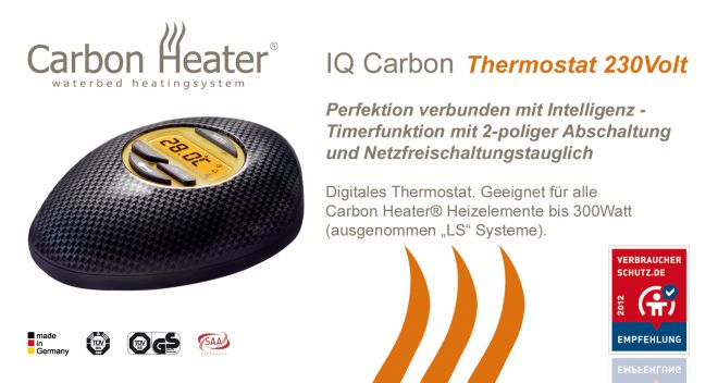 Carbon Heizung Wasserbett IQ